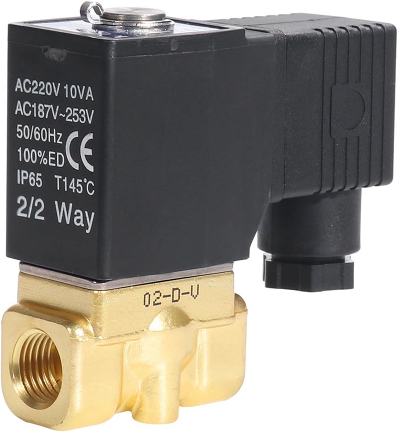 2W030-08 Fluid Control Valve 2/2 Way Direct Acting Normally Closed Valve 1/4''(2W03008A) - Image 4