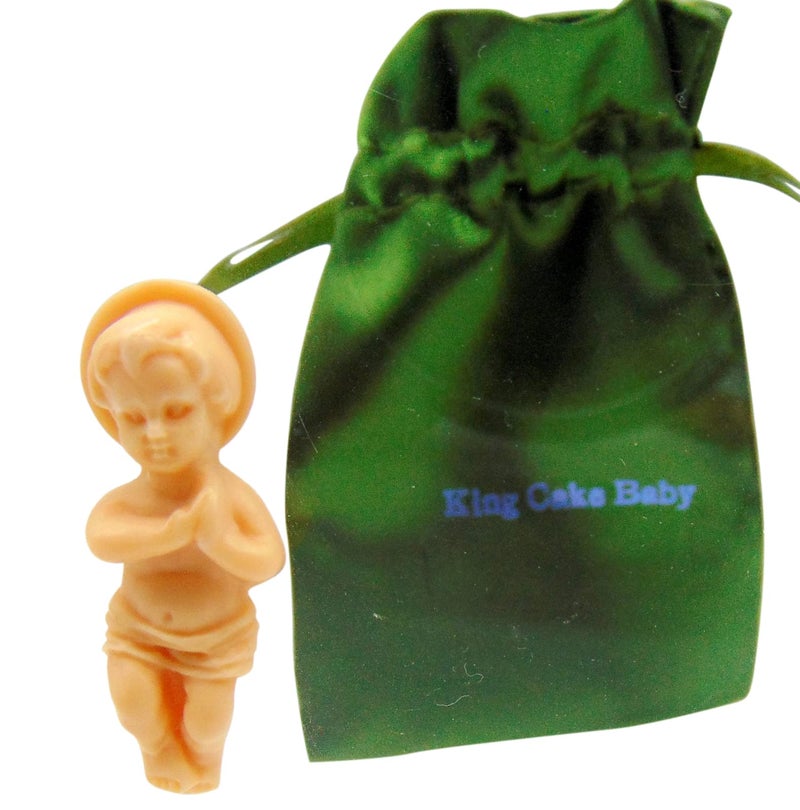 Westmon Works Westmon Works King Cake Baby Jesus Figurine Mardi Gras Mini Figure with Gift Bag - Image 1