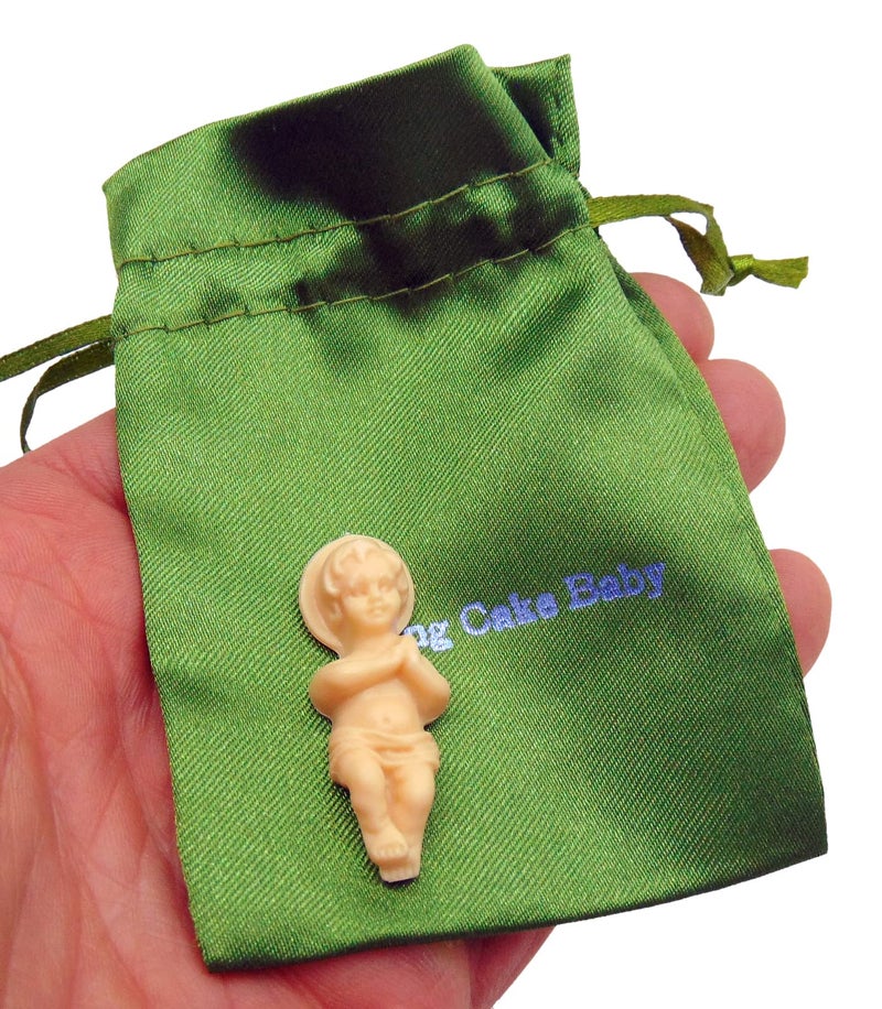 Westmon Works Westmon Works King Cake Baby Jesus Figurine Mardi Gras Mini Figure with Gift Bag - Image 4