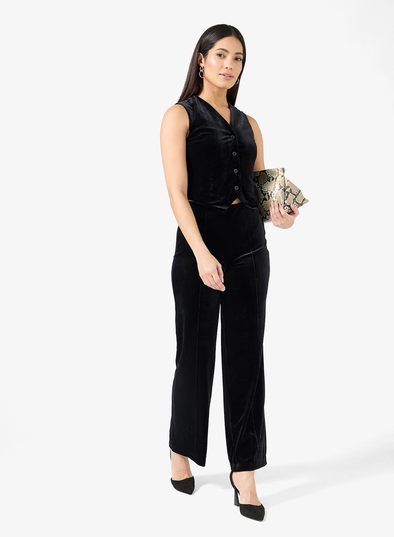 فيرو مودا فيشمنا سترة مخملية بلا أكمام - Image 4