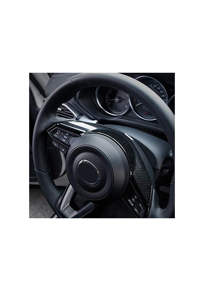 Wivplex Carbon Fiber Steering Wheel Cover Trim for Mazda 6 Atenza - Image 3