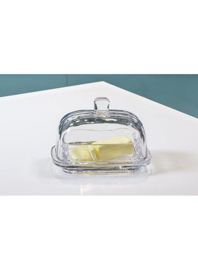Abbott Collection 27-Continental Butter Dish, Large Round Rectangle, Clear - Image 3