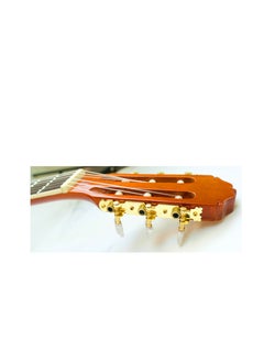 Mike Music Full Size Nylon-String Classical Guitar with Bag Free Bag/Capo/A Pack of Extra Strings/Picks (39C, Brown)  - Image 4