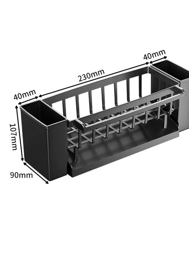 XiuWoo Kitchen Sink Drain Rack Organizer Sponge Storage Faucet Holder Soap Drainer Dishcloth Towel Rack Kitchen Sink Organizer - Image 2