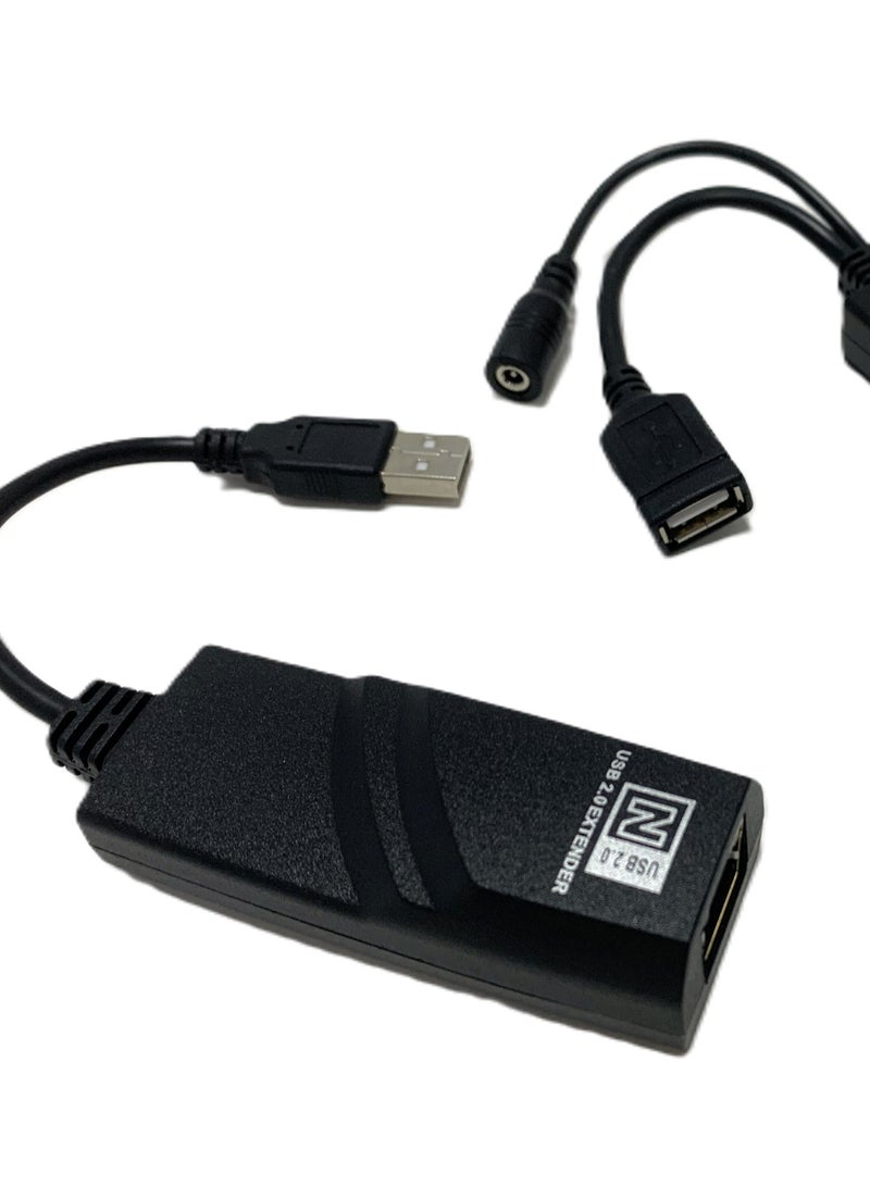 USB 2.0 Extender to RJ45 Over Cat5 5E 6 Connection up to 100 Meters USB over Ethernet Extender - Image 1