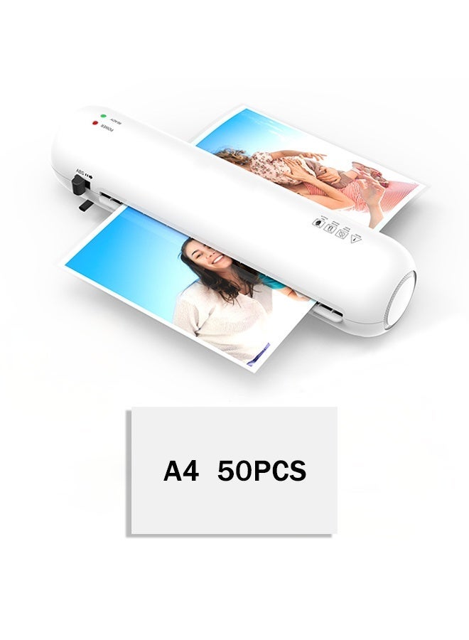 PowerEase Laminator Machine A4 A5 A6 Size Photo Laminating with 50 A4  Laminating Sheets - Image 1