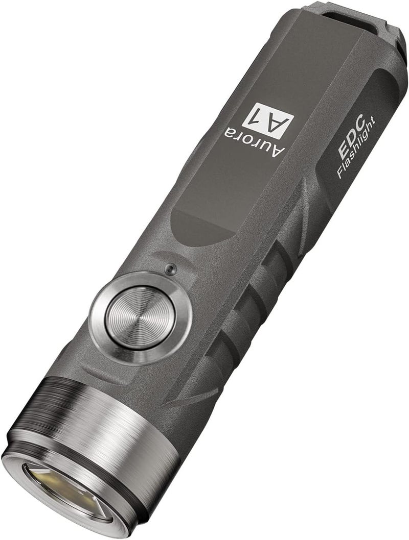 RovyVon A1 Gray EDC Flashlight - 650 Lumens, Rechargeable, Compact Design - Image 1