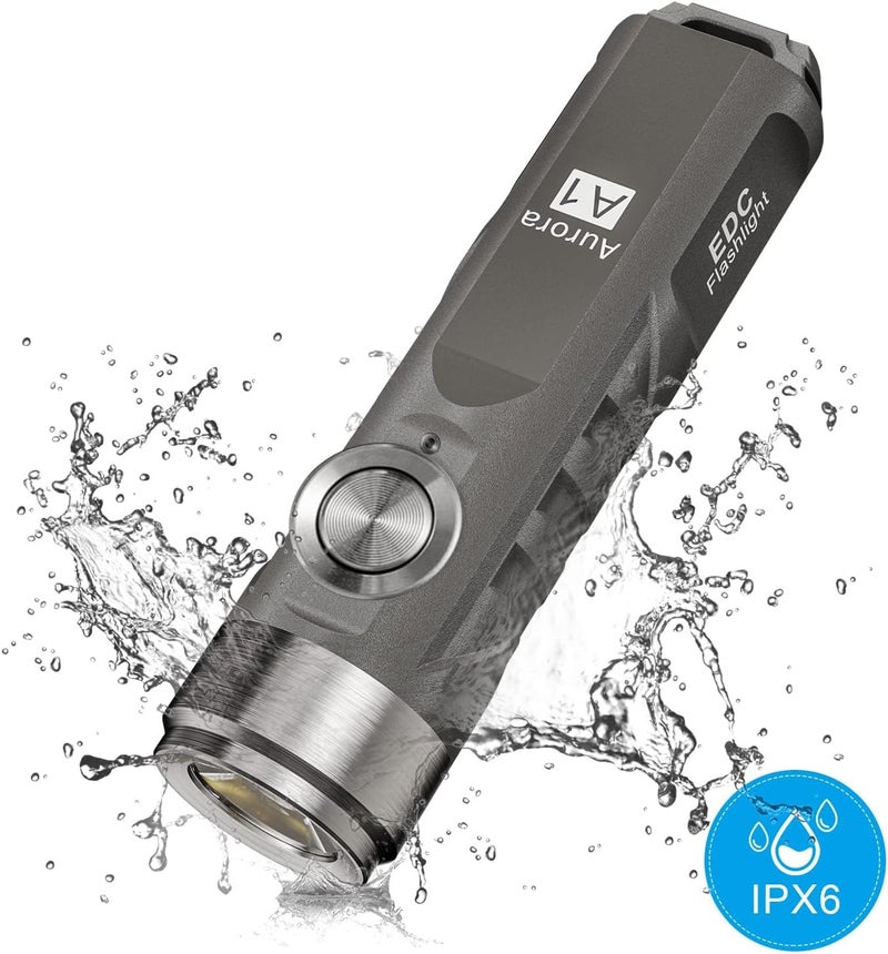RovyVon A1 Gray EDC Flashlight - 650 Lumens, Rechargeable, Compact Design - Image 3