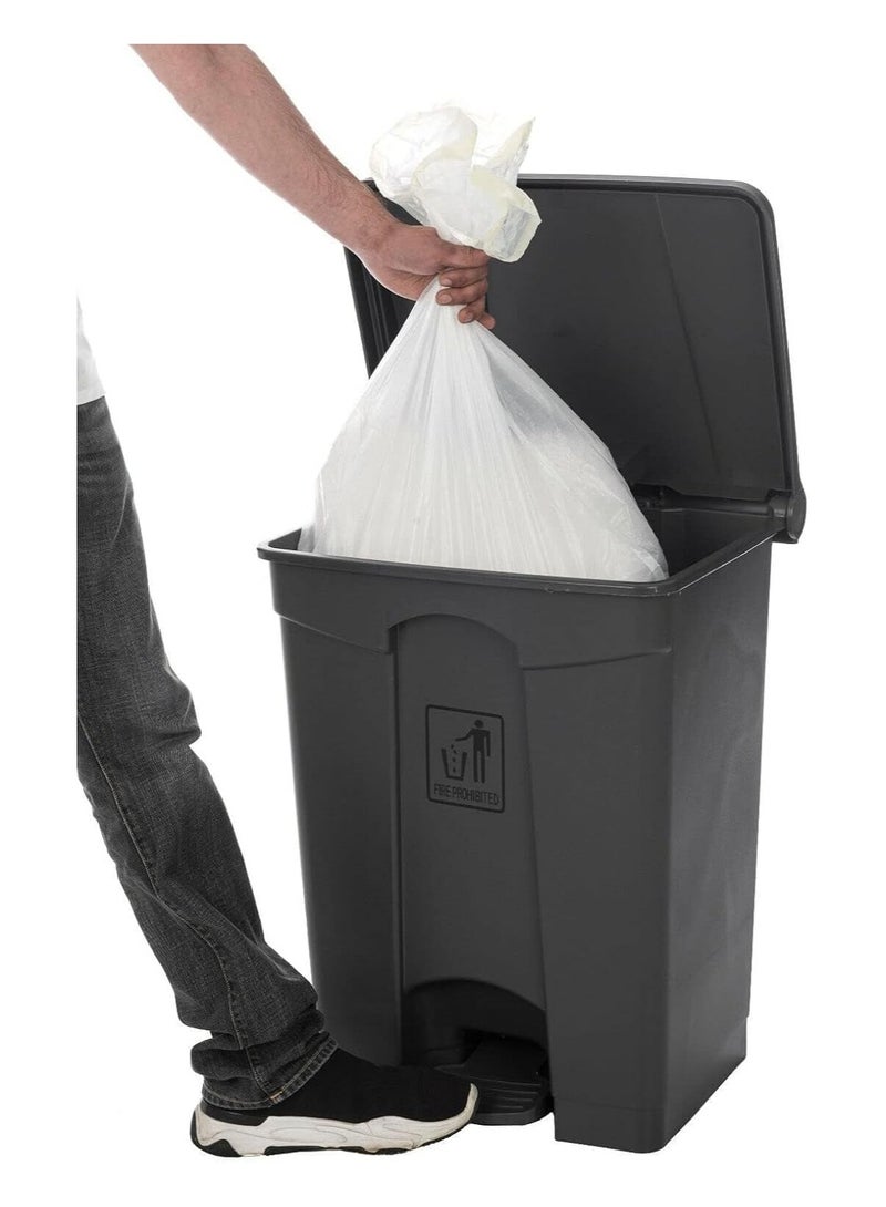 LACOT GENERAL TRADING LLC 45Ltr Plastic Garbage Bin with Pedal - Beige Colour  - Image 2