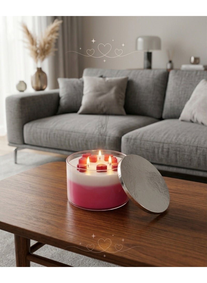 شمعة معطرة طبيعية دارك كيس 270 جم - شمع العسل وشمع النخيل  احتراق طويل رائحة فاخرة ثابتة آمنة صحيًا  شموع ديكور للمنزل  هدية راقية - Image 3
