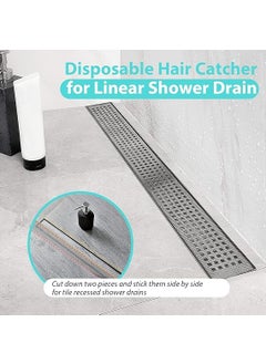 SAKRIMAL SAKRIMAL Disposable Hair Catcher Shower Drain Mesh StickersDisposable Shower Drain StickerDrain Hair Catcher Easy to StickSuitable for Bathroom BathtubKitchen  - Image 4