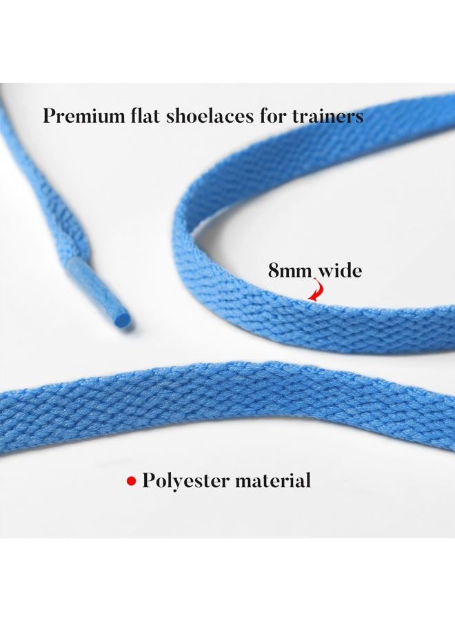 Stepace [2 Pairs Flat Shoe Laces for Sneakers 5/16" Width 30"-72" Length 26 Color Shoelaces Hot Pink 36"(91 cm), Hot Pink, 36" inches (91 cm) - Image 4