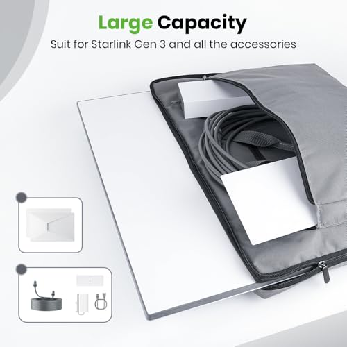 XTAR Starlink Gen 3 Satellite RV Carry Bag,Outdoor Travel Bag, Handbag for Starlink Dish and All Accessories - Image 2