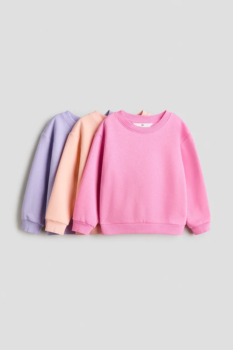 H&M 3-pack sweatshirts