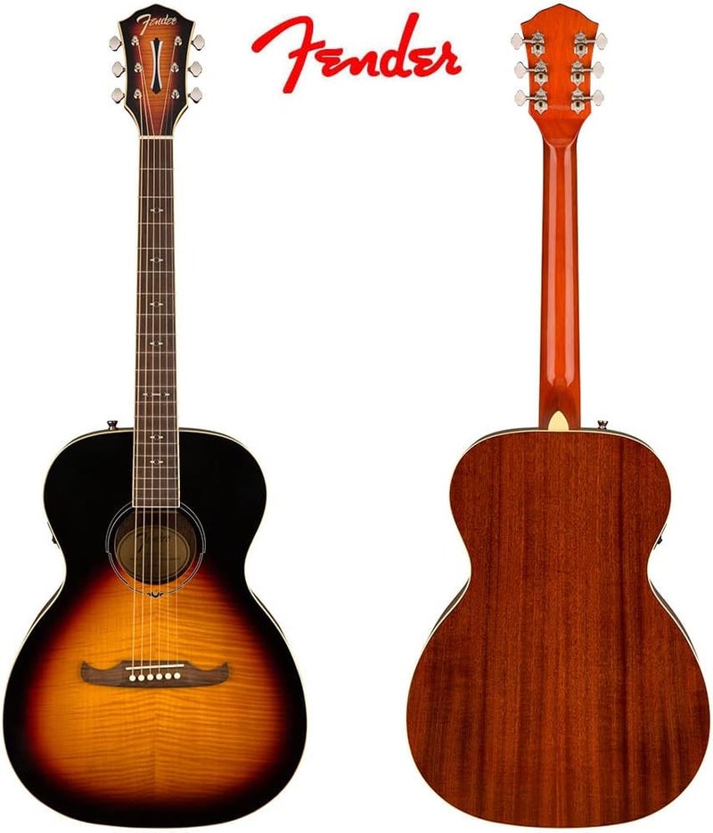 Fender FA-235E Concert Acoustic Guitar - 3-Color Sunburst - Image 4