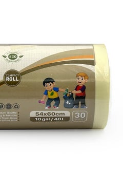 Tru Vanilla Scented Garbage Bags Compact Roll 54x60cm 10 Gallon (30pc x 3 Rolls) 90 bags  - Image 4