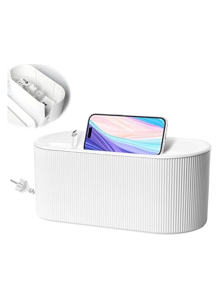 erorex Cable Management Box, Large Cord Organizer Box Cord Hides Power Strip & Keeps Cords Untangled, Surge Protector Cover for Home & Office  - Image 1