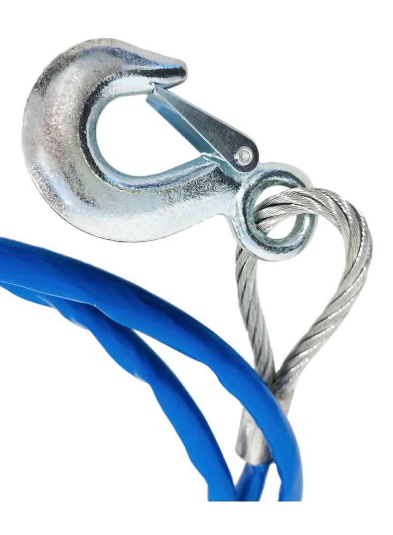 3XR Metal Car Tow Rope Cable , Reliable Rescue Steel Tow Cable for Secure Vehicle Towing 12mm , 3.5 meter - Image 3