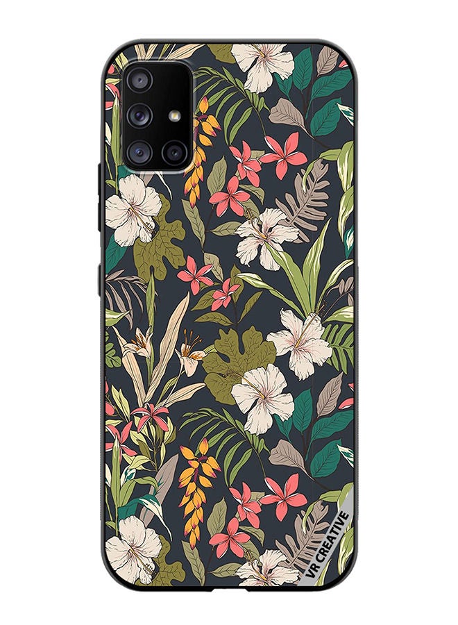 VR CREATIVE Protective Case Cover For Samsung Galaxy A71 5G Flower Design Multicolour - Image 1
