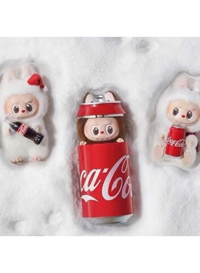 Generic - The Bubble. Mamte Coca-Cola Labubu Series Vinyl Face Blind Box Macaron Trendy Play Gift Pendant-Specifications:Random One - Image 1