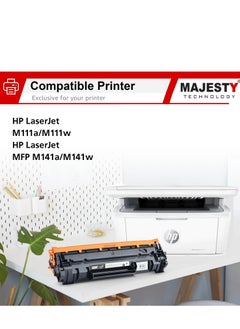 ماجيستي خرطوشة حبر  150A W1500A متوافقة مع طابعة اتش بي ليزر جيت m111a m111w mfp m141a m141w mfp m141a m141w اسود  - Image 3