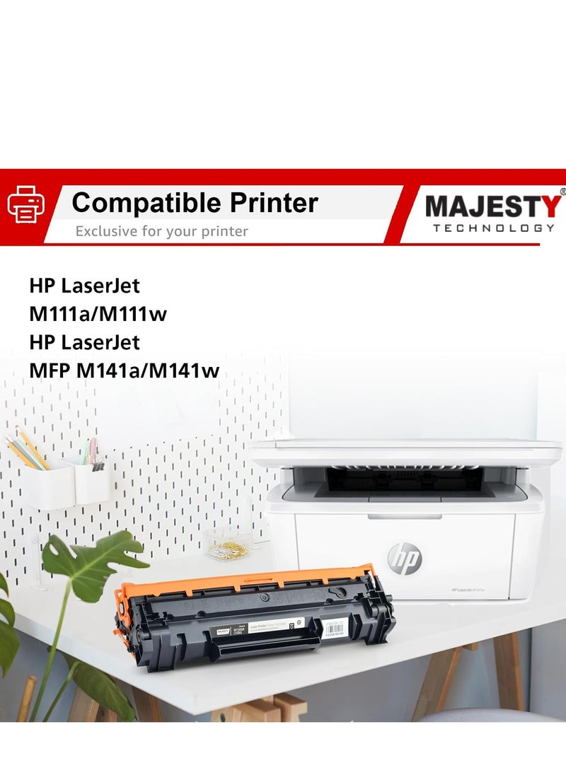 ماجيستي - خرطوشة حبر  150A W1500A متوافقة مع طابعة اتش بي ليزر جيت m111a m111w mfp m141a m141w mfp m141a m141w اسود - Image 1