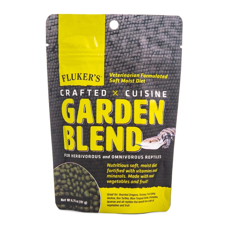 Fluker's Crafted Cuisine Diet, Garden Blend, Herbivorous and Omnivorous Reptile Food, Made with Real Fruits & Veggies, 6.75 oz - Image 1