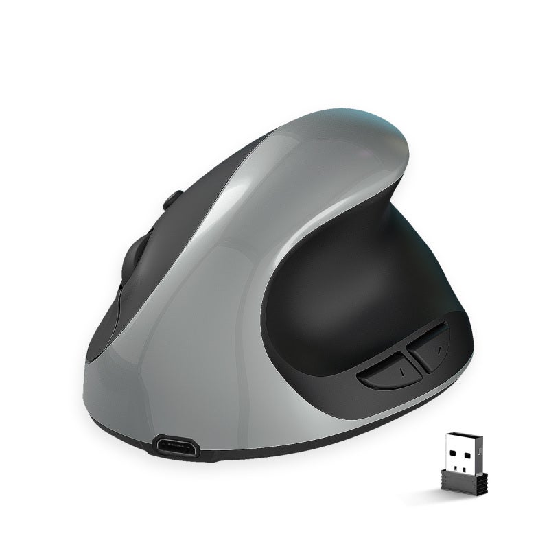 Wireless Mouse: 2.4G Wireless, 3-Gear Adjustable DPI (800-1600-2400), Powerful Optical Engine, Ergonomic Vertical Design - Long Battery Life, Comfortable Grip, Portable Mouse for Office And Gaming Use - Image 1