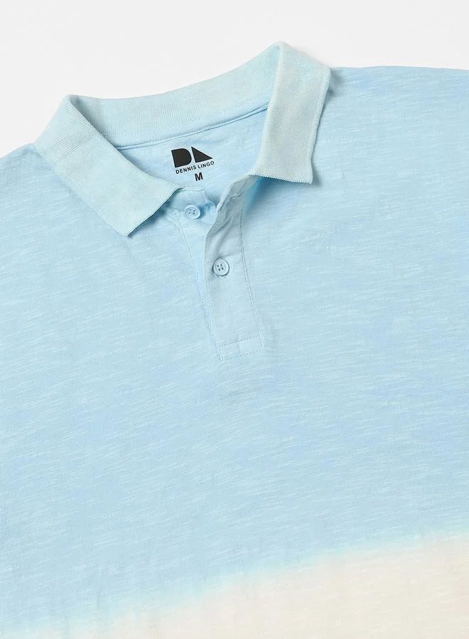 Dennis Lingo Ombre Short Sleeved Polo T-Shirt by Styli