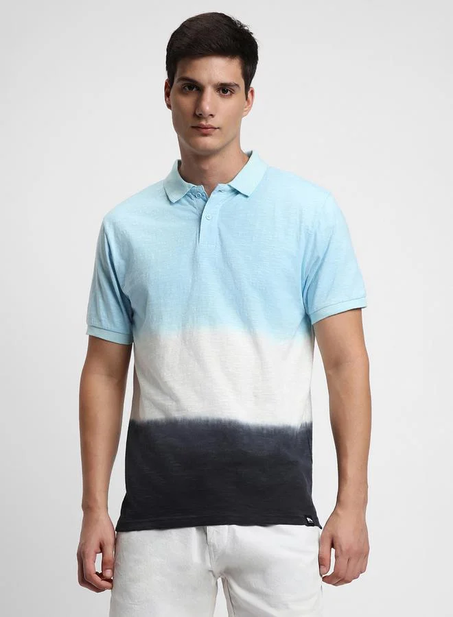 Dennis Lingo Ombre Short Sleeved Polo T-Shirt by Styli
