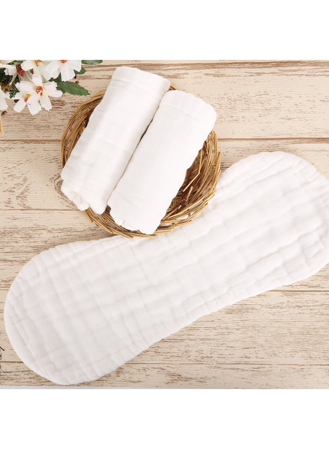 حفاضات قطنية ناعمة قابلة للتنفس للأطفال الرضع والصغار، قابلة للغسل وتمتص البلل بشكل جيد، حفاضات ميسون بلون خردلي مع حلقة - Image 1