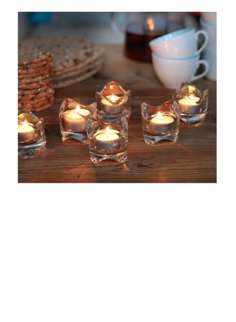 100 Pieces UnScented Tea Light Candle Silver/White - Image 3