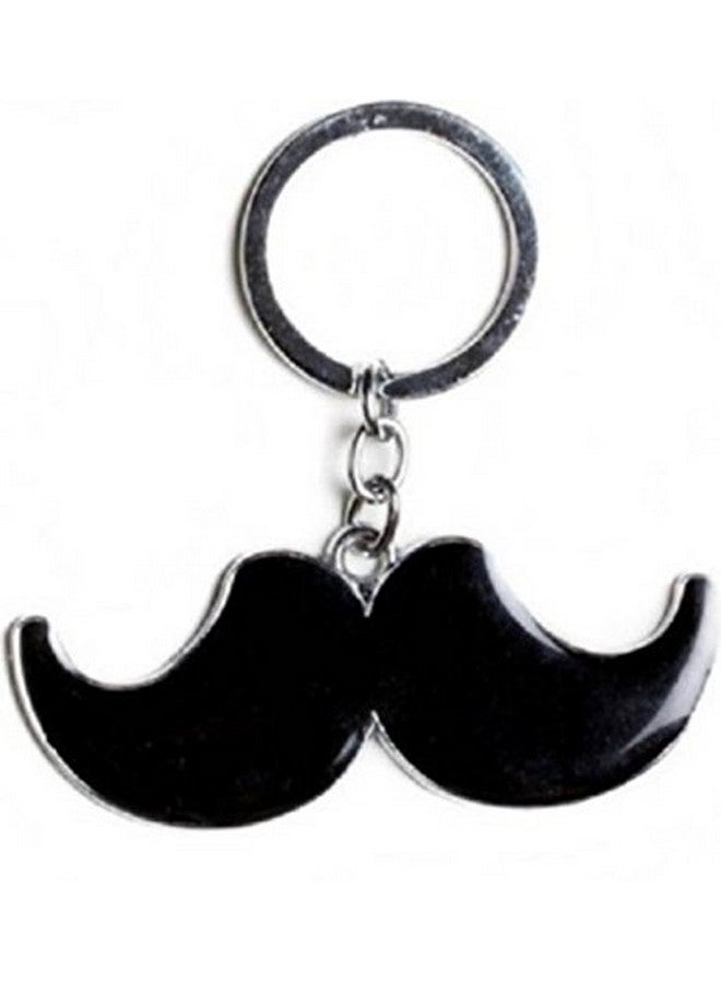 RainSound Metal Mustache Mooch Keychain for Men Black - Image 3