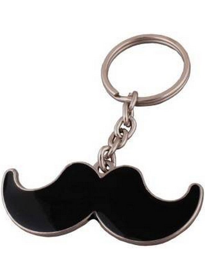 RainSound Metal Mustache Mooch Keychain for Men Black - Image 4