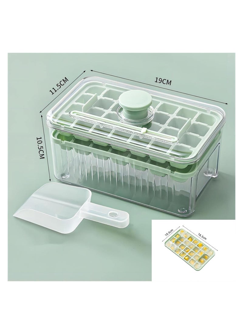 Cool Baby Style COOLBABY Press Release Ice Cube Molds with Storage Box  Ice Cube Tray with Lid and Storage Box 2-Pack Freezer Ice Cube Tray  56-Piece Ice Cube Molds and Ice Scoop Included  - Image 3