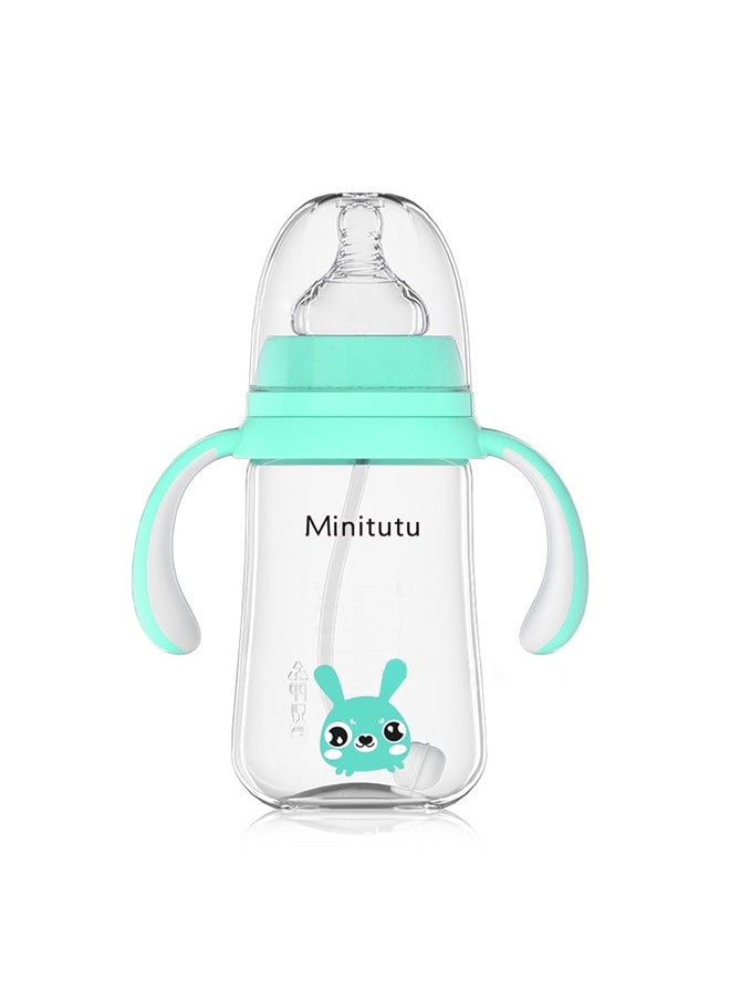Baby Feeding Bottle 240ml(8oz) With Handle, BPA-Free and Durable, 6M+
