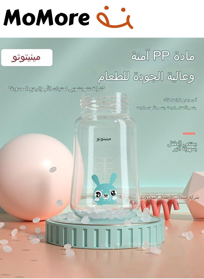 Baby Feeding Bottle 240ml(8oz) With Handle, BPA-Free and Durable, 6M+