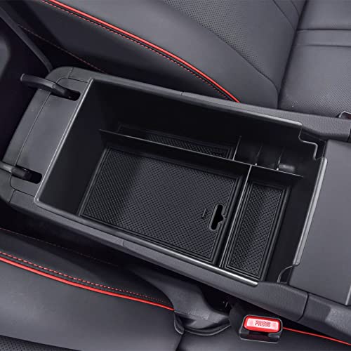 EDBETOS Center Console Organizer Tray Compatible with Hyundai Sonata Accessories 2020 2021-2022 2023 Limited N-Line Interior Armrest Secondary Storage Box ABS Material, Black Trim - Image 4