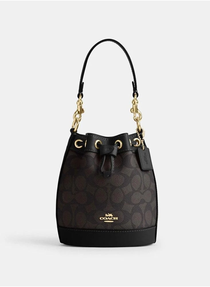 coachoutlet - Coach Signature Canvas Mini Bucket Bag - Image 1