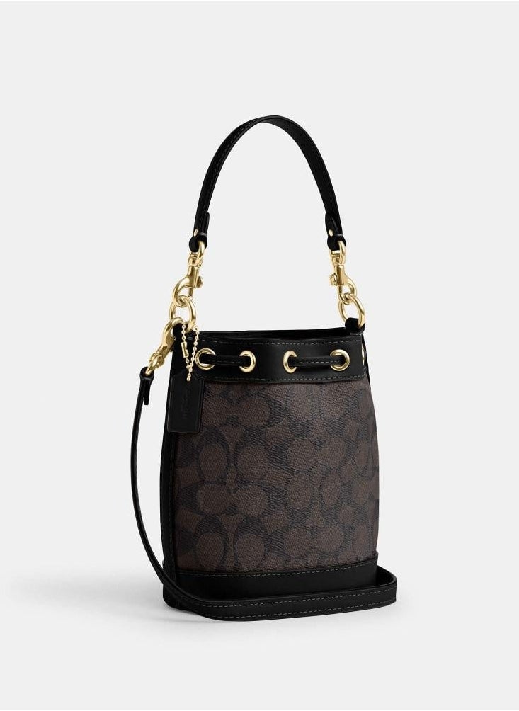 coachoutlet - Coach Signature Canvas Mini Bucket Bag - Image 1