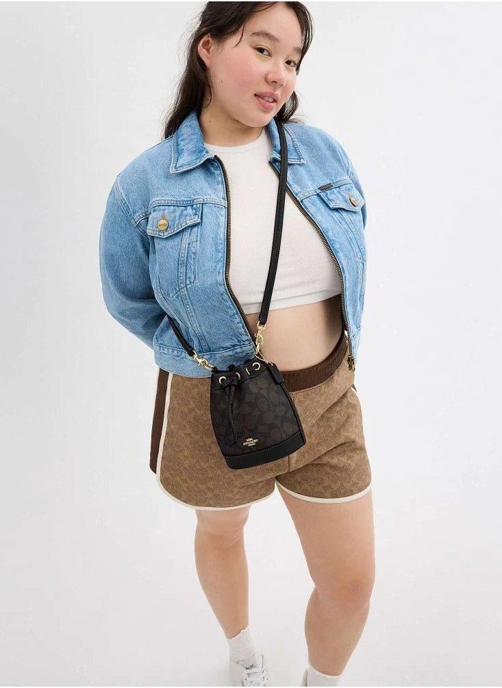 coachoutlet - Coach Signature Canvas Mini Bucket Bag - Image 1