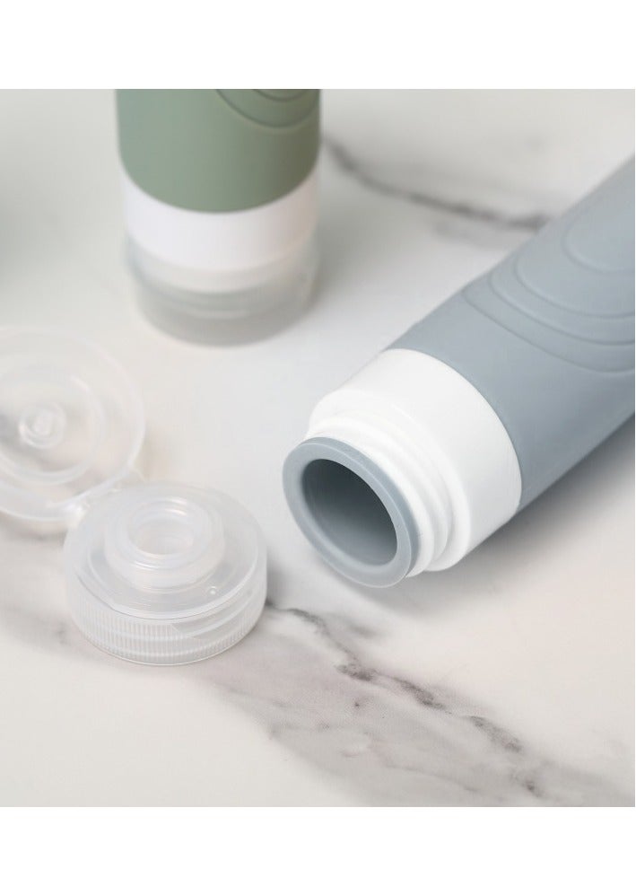 Travel Accessories Travel Bottles for Toiletries, Travel Containers with Labels, Leak Proof Containers for Toiletries,Easy to Carry for Travelling, Clubs, Fitness, Business (90ml Grey 4 Pack) - Image 5