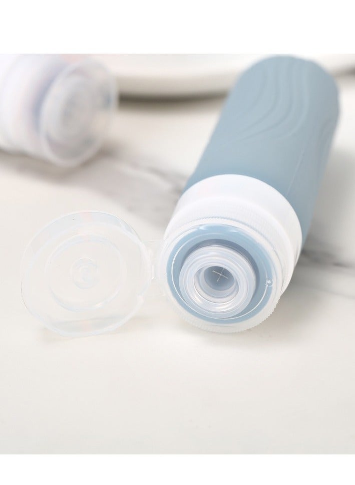 Travel Accessories Travel Bottles for Toiletries, Travel Containers with Labels, Leak Proof Containers for Toiletries,Easy to Carry for Travelling, Clubs, Fitness, Business (90ml Grey 4 Pack) - Image 4