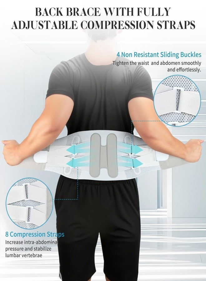 BEOZINZ Back Brace for Lower Back Pain Relief Adjustable Knitted Back Support Brace for Women and Men Lumbar Support Belt for Sciatica, Herniated Disc,Scoliosis,Breathable Mesh Design Lower Back Brace 3XL - Image 3