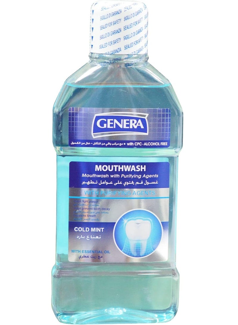 GENERA Cold Mint Mouth Wash 500 ML - Image 1