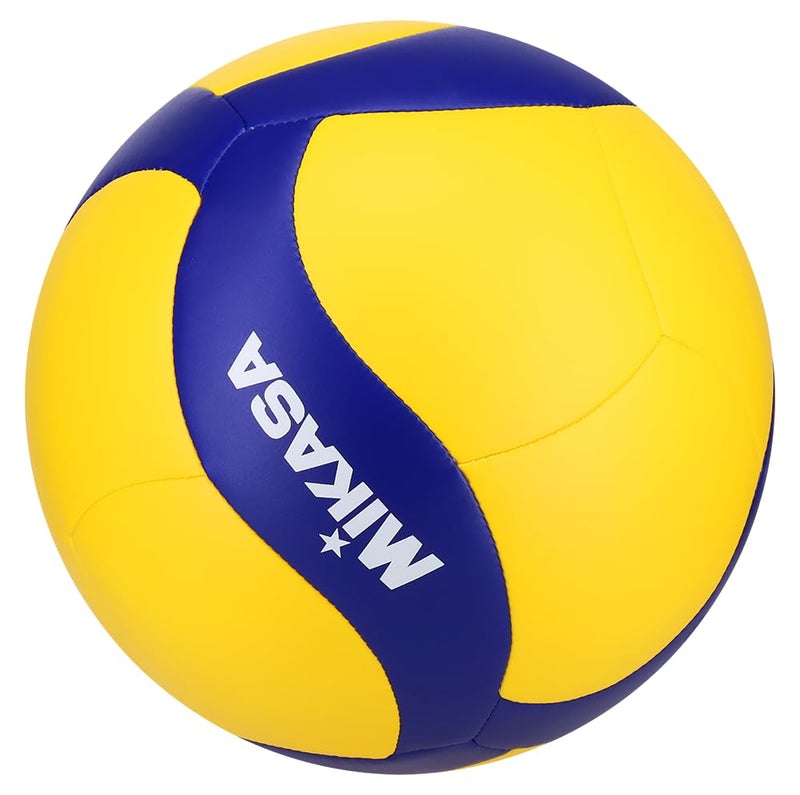 Mikasa Indoor Volleyball V360W Soft Material and for Practice (Blue/Yellow) - Image 2