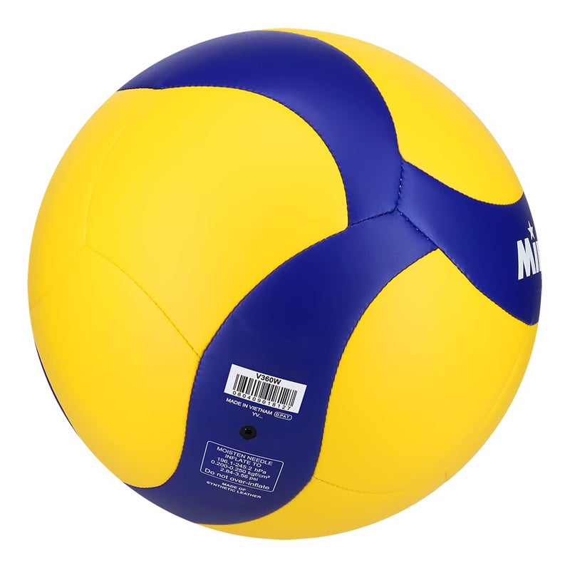 Mikasa Indoor Volleyball V360W Soft Material and for Practice (Blue/Yellow) - Image 3