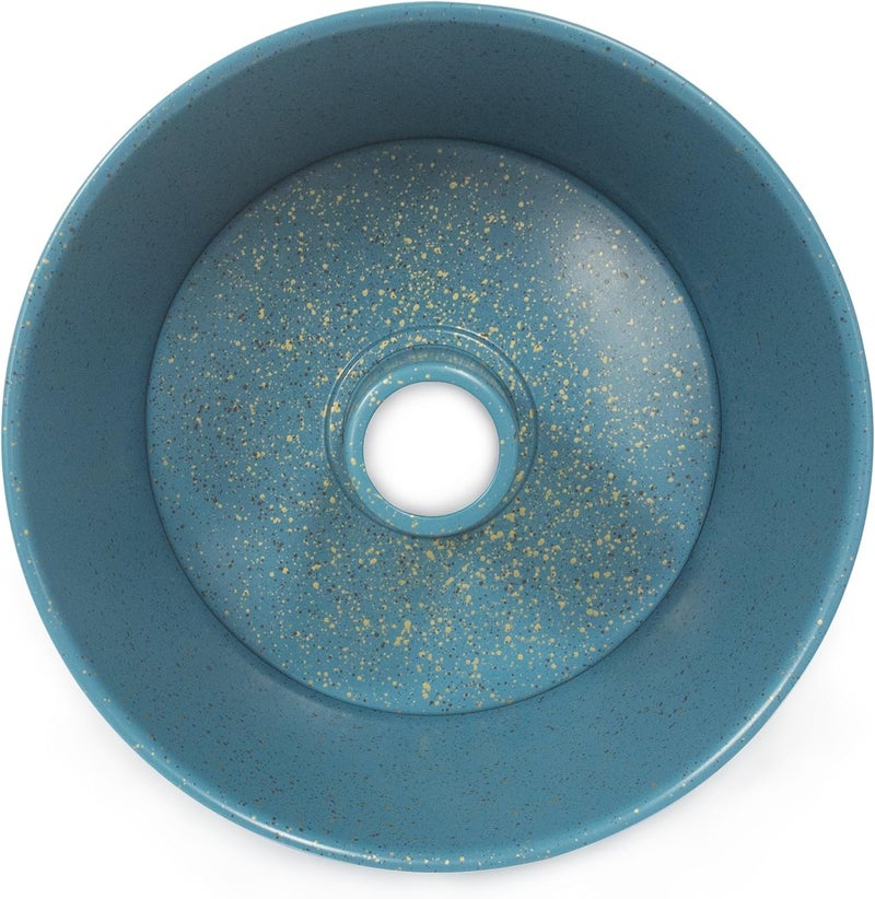 casaWare Angel Food Cake Pan 9.5-inch (15-Cup) Ceramic Coated NonStick (Blue - Granite) - Image 3