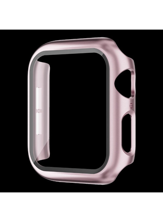 Hard Case Compatible with Apple Watch Series 10 46mm(2024), with 9H Tempered Glass Screen Protector [360° Shockproof + Anti Scratch] Cover for iWatch S10 46mm-Pink - Image 3
