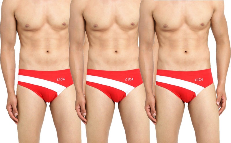 IC4 Store حزمة من 3 شورتات داخلية حمراء للرجال - Image 1